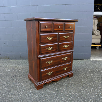 Vintage Palliser 5 Drawers Highboy Dresser
