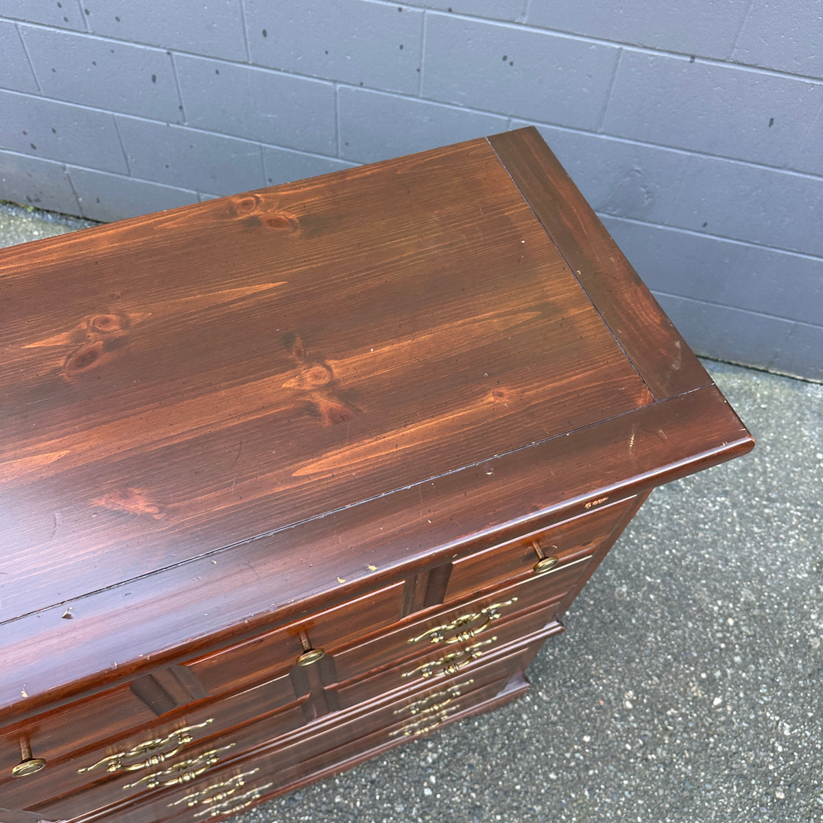 Vintage Palliser 5 Drawers Highboy Dresser