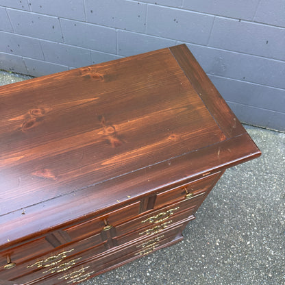 Vintage Palliser 5 Drawers Highboy Dresser