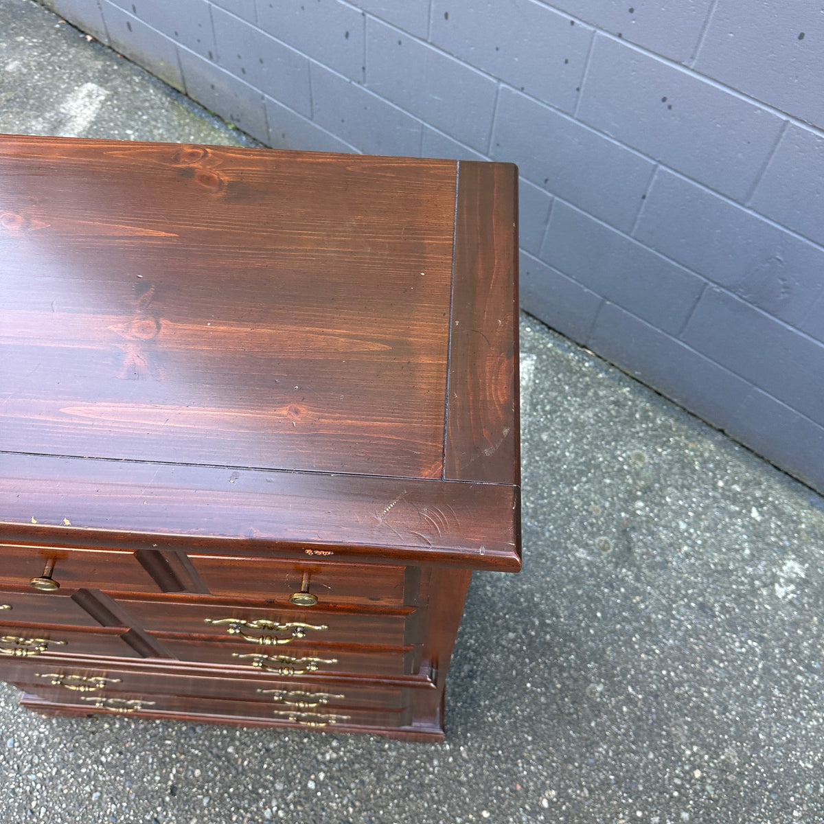 Vintage Palliser 5 Drawers Highboy Dresser