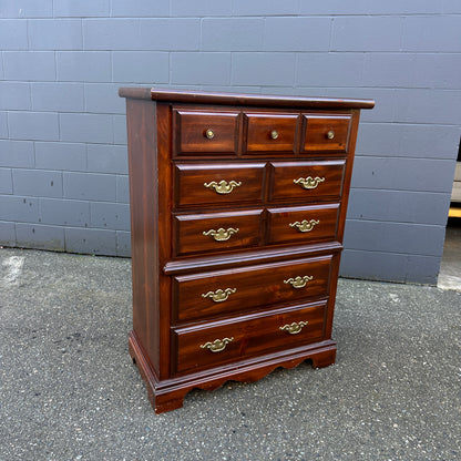 Vintage Palliser 5 Drawers Highboy Dresser