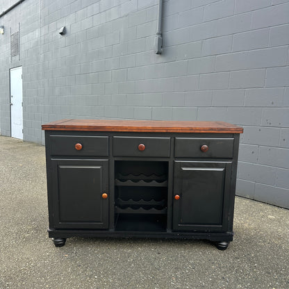 Black Wood Wine Sideboard