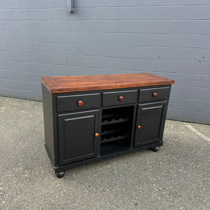 Black Wood Wine Sideboard