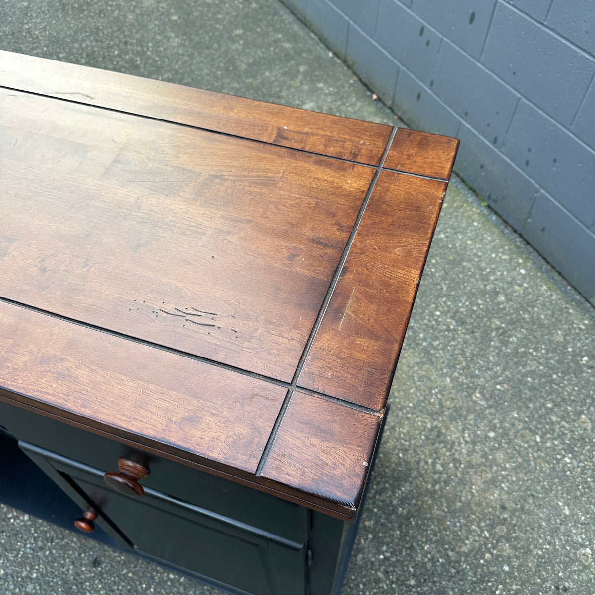 Black Wood Wine Sideboard
