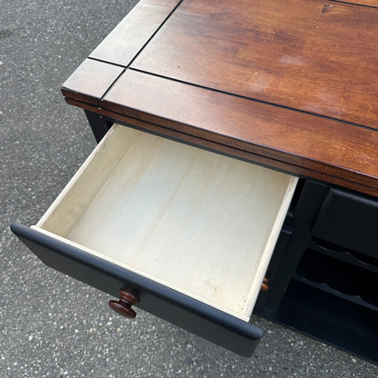 Black Wood Wine Sideboard