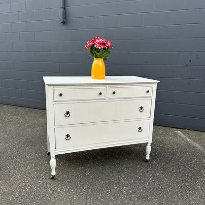 Beach White Antique Dresser