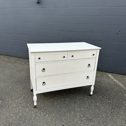 Beach White Antique Dresser