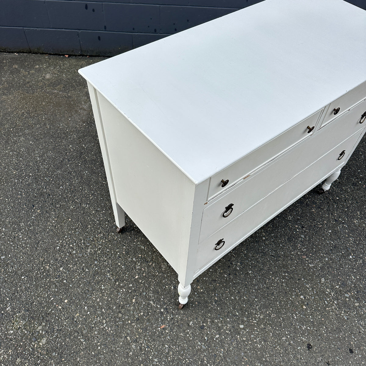 Beach White Antique Dresser