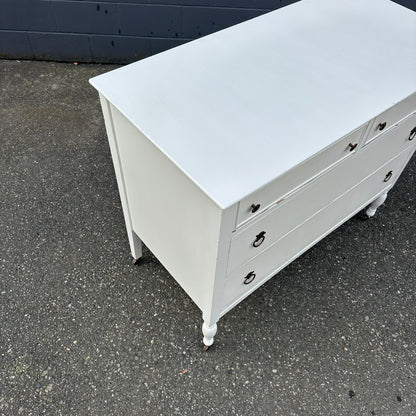 Beach White Antique Dresser