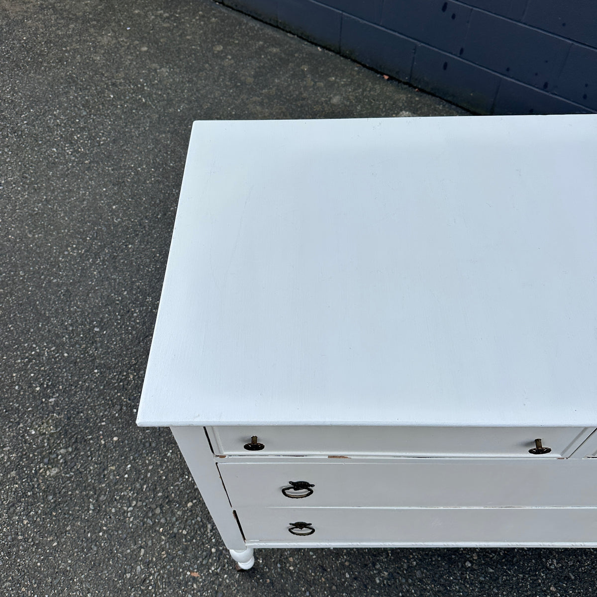 Beach White Antique Dresser