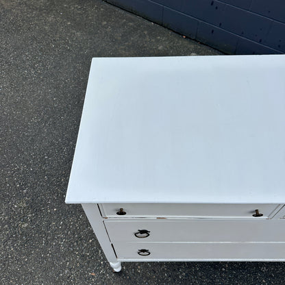 Beach White Antique Dresser