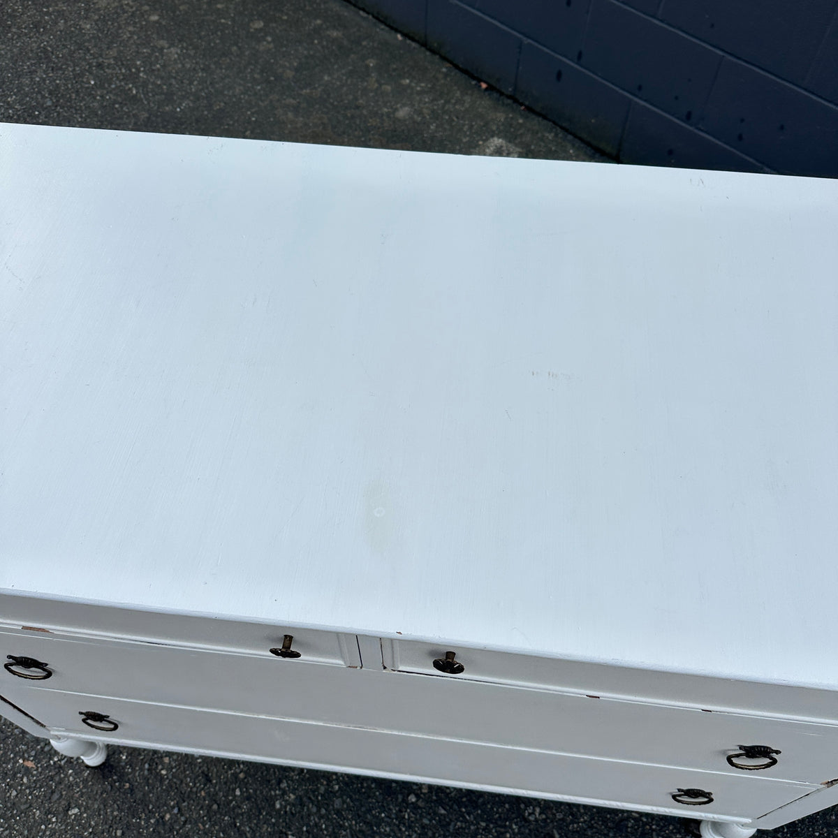Beach White Antique Dresser