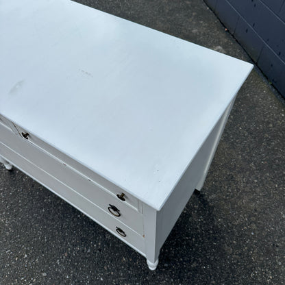 Beach White Antique Dresser