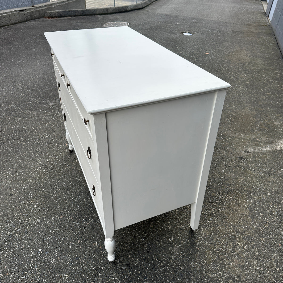 Beach White Antique Dresser