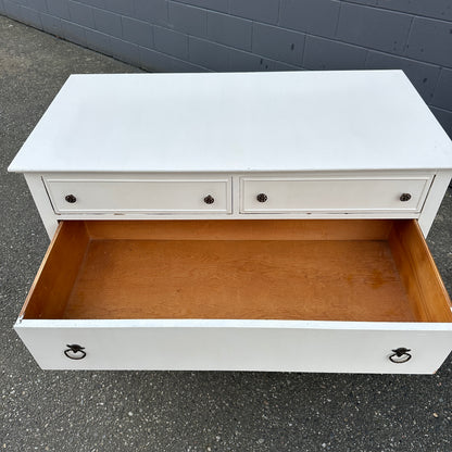 Beach White Antique Dresser