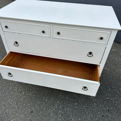 Beach White Antique Dresser