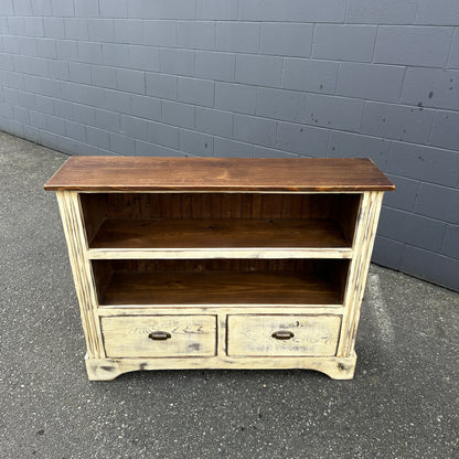 Farmhouse Solid Wood Bookcase Cabinet
