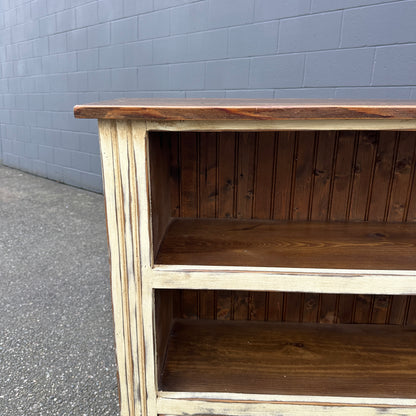 Farmhouse Solid Wood Bookcase Cabinet