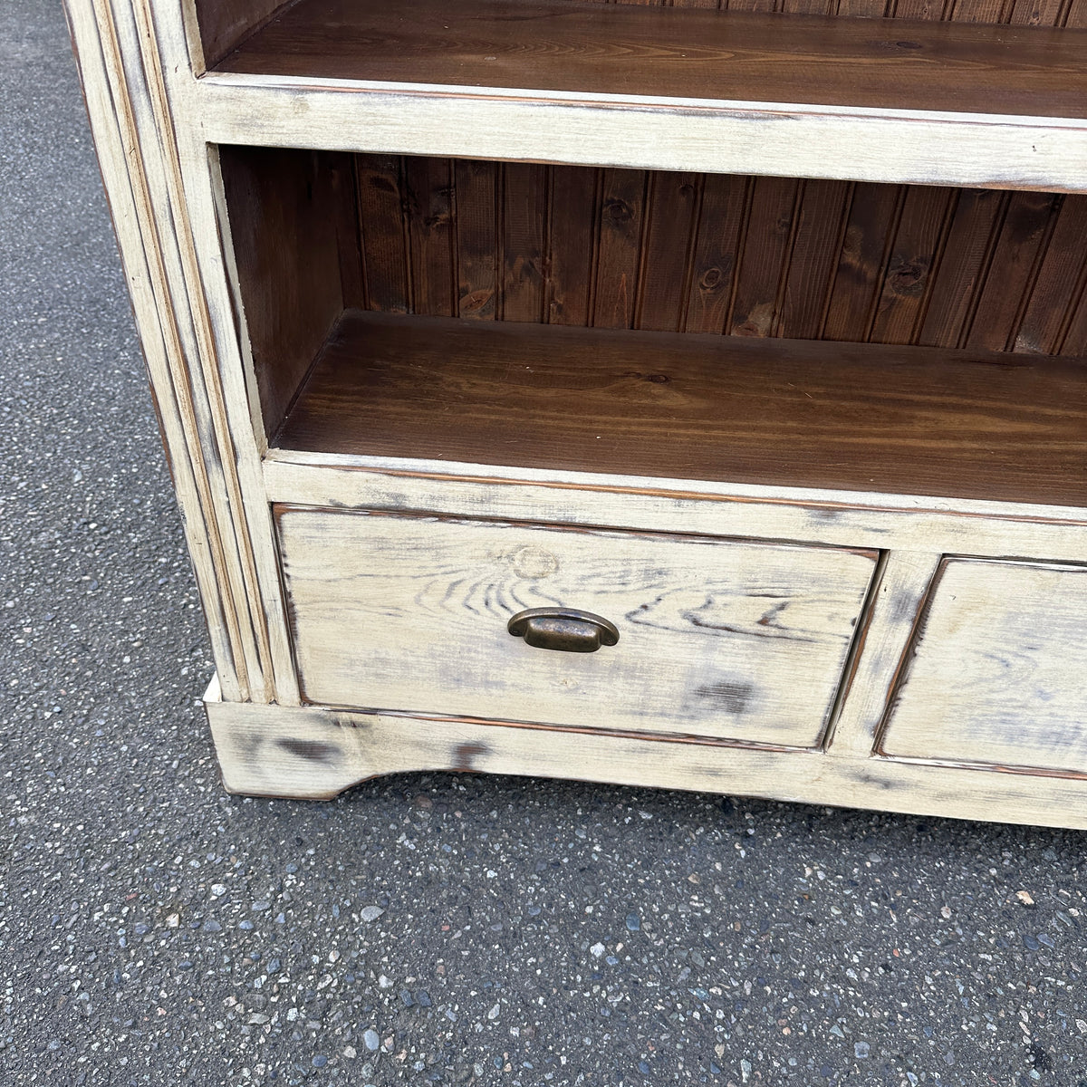 Farmhouse Solid Wood Bookcase Cabinet