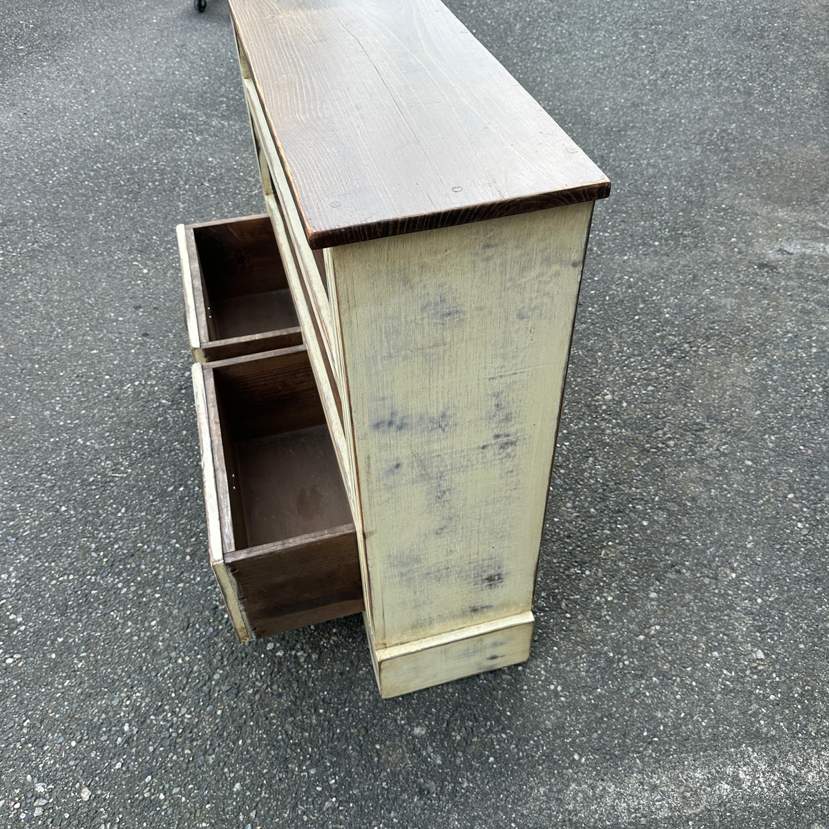 Farmhouse Solid Wood Bookcase Cabinet