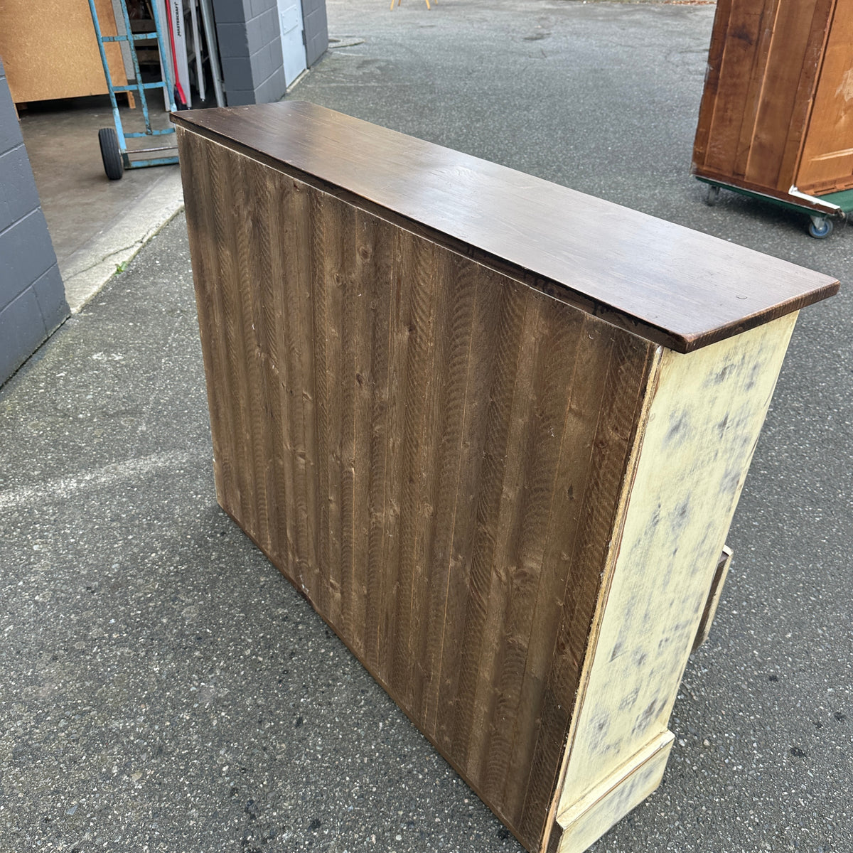 Farmhouse Solid Wood Bookcase Cabinet