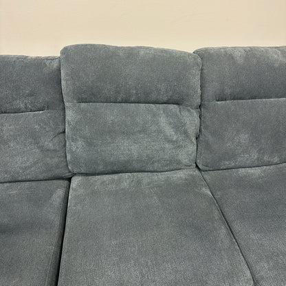 Grey Pull-Out Sleeper Sectional with Storage