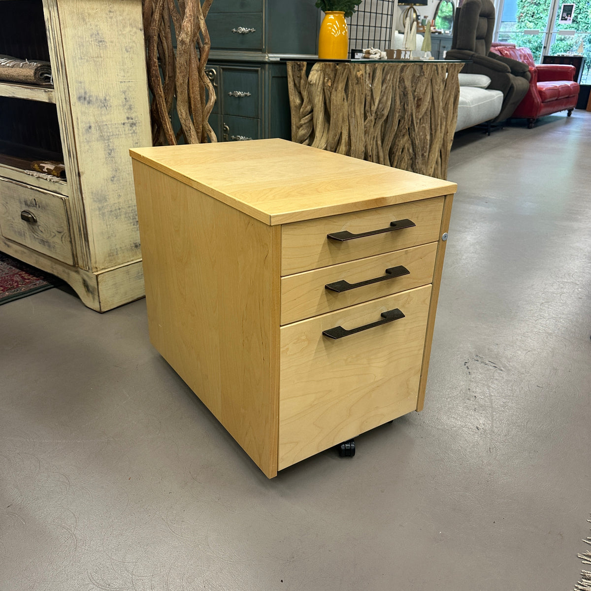 Rolling 3 Drawers Office Cabinet