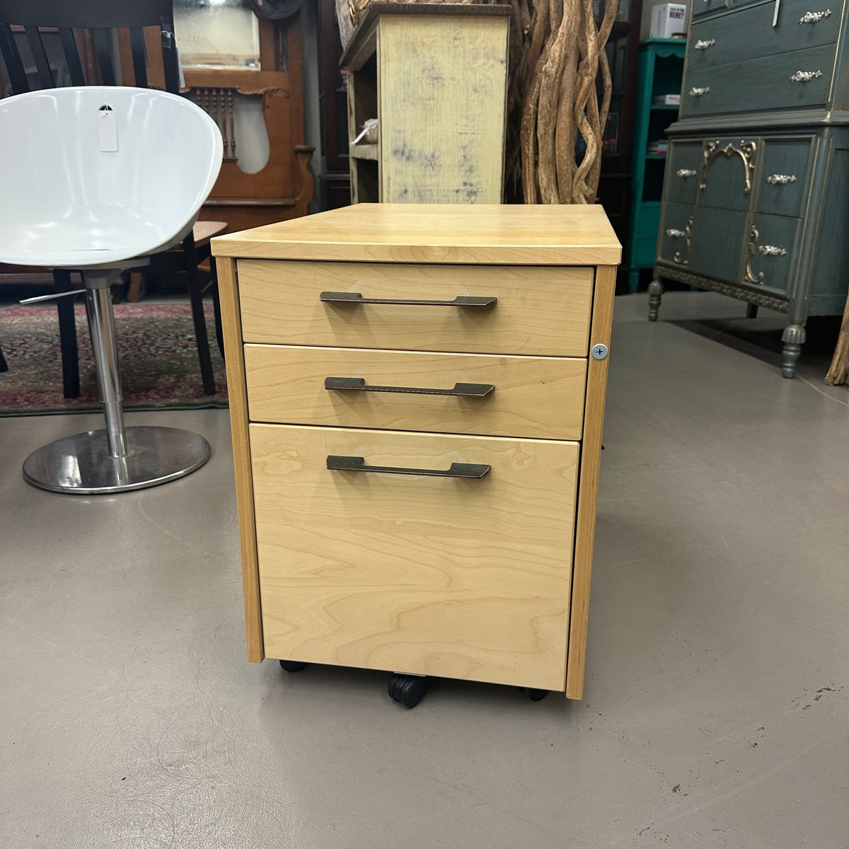 Rolling 3 Drawers Office Cabinet