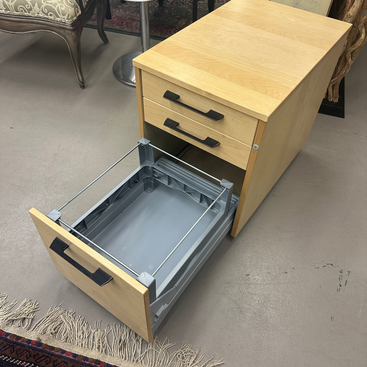 Rolling 3 Drawers Office Cabinet