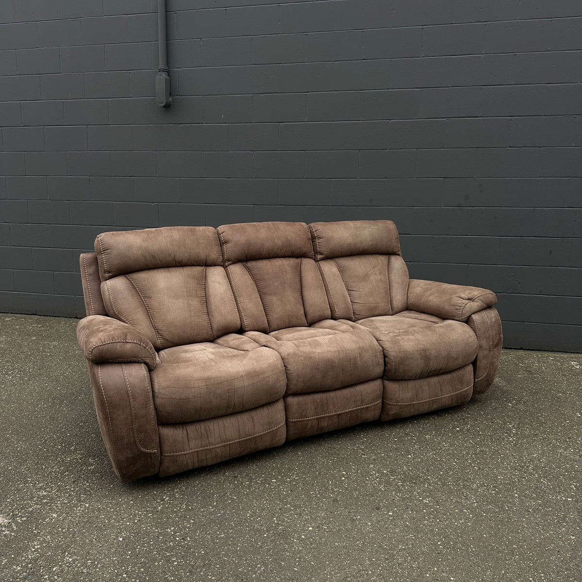 Brown Reclining Sofa Set