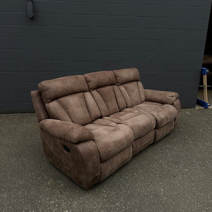 Brown Reclining Sofa Set