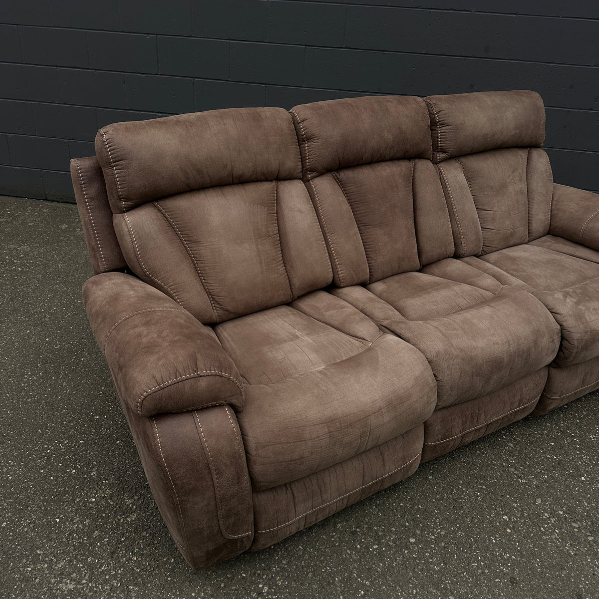 Brown Reclining Sofa Set