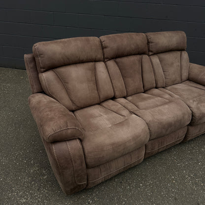 Brown Reclining Sofa Set