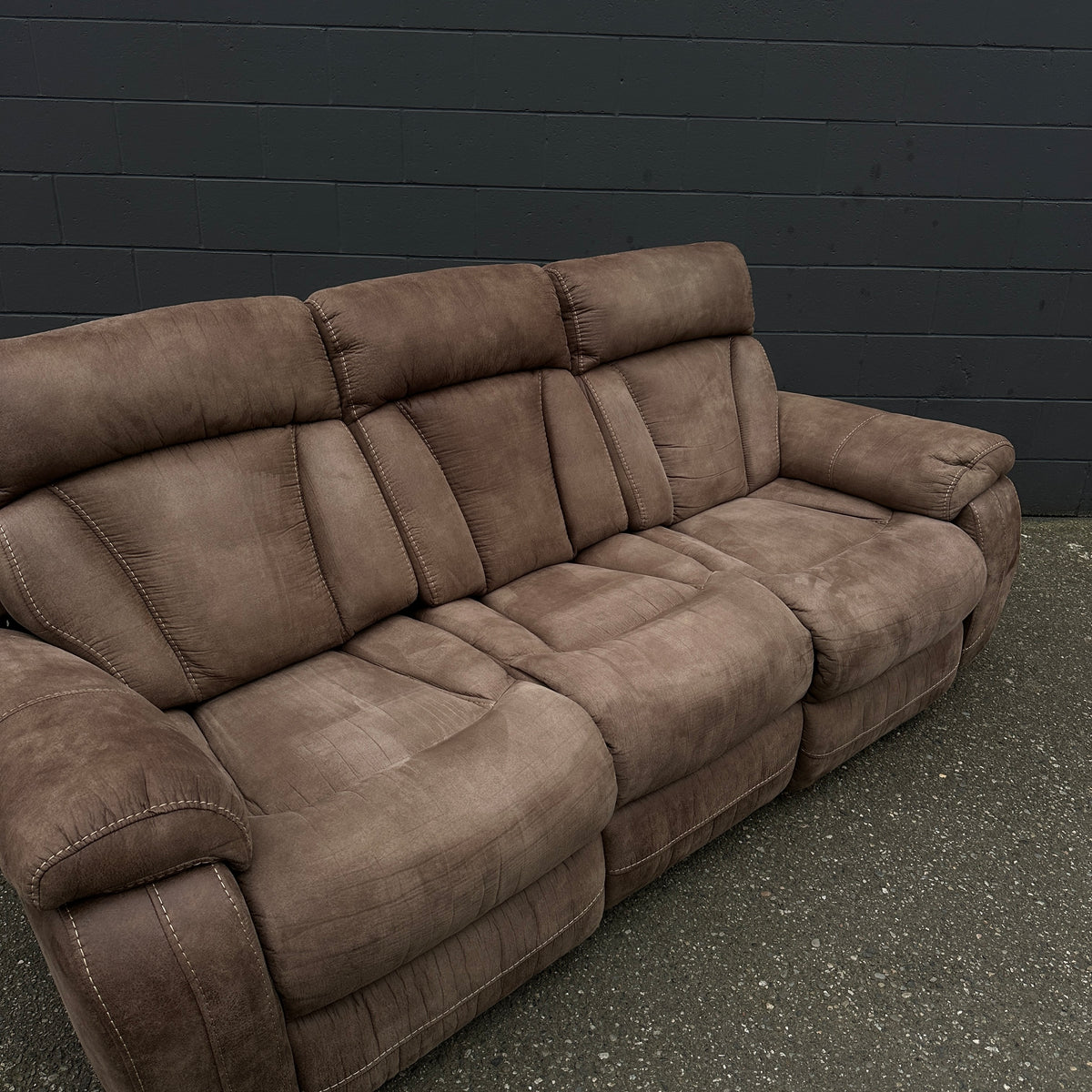 Brown Reclining Sofa Set