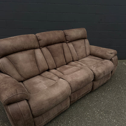 Brown Reclining Sofa Set