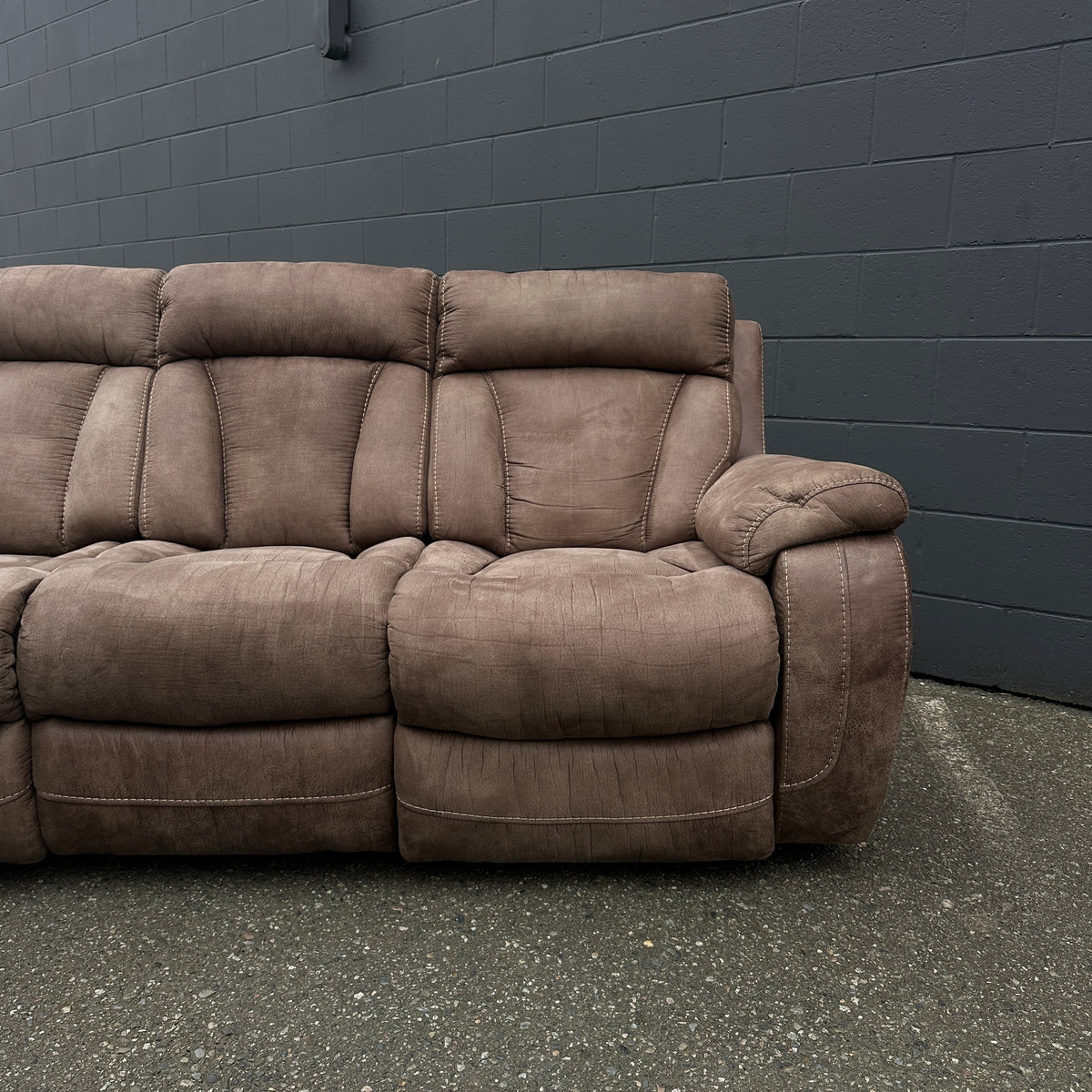 Brown Reclining Sofa Set