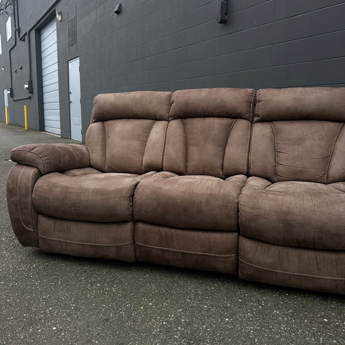 Brown Reclining Sofa Set