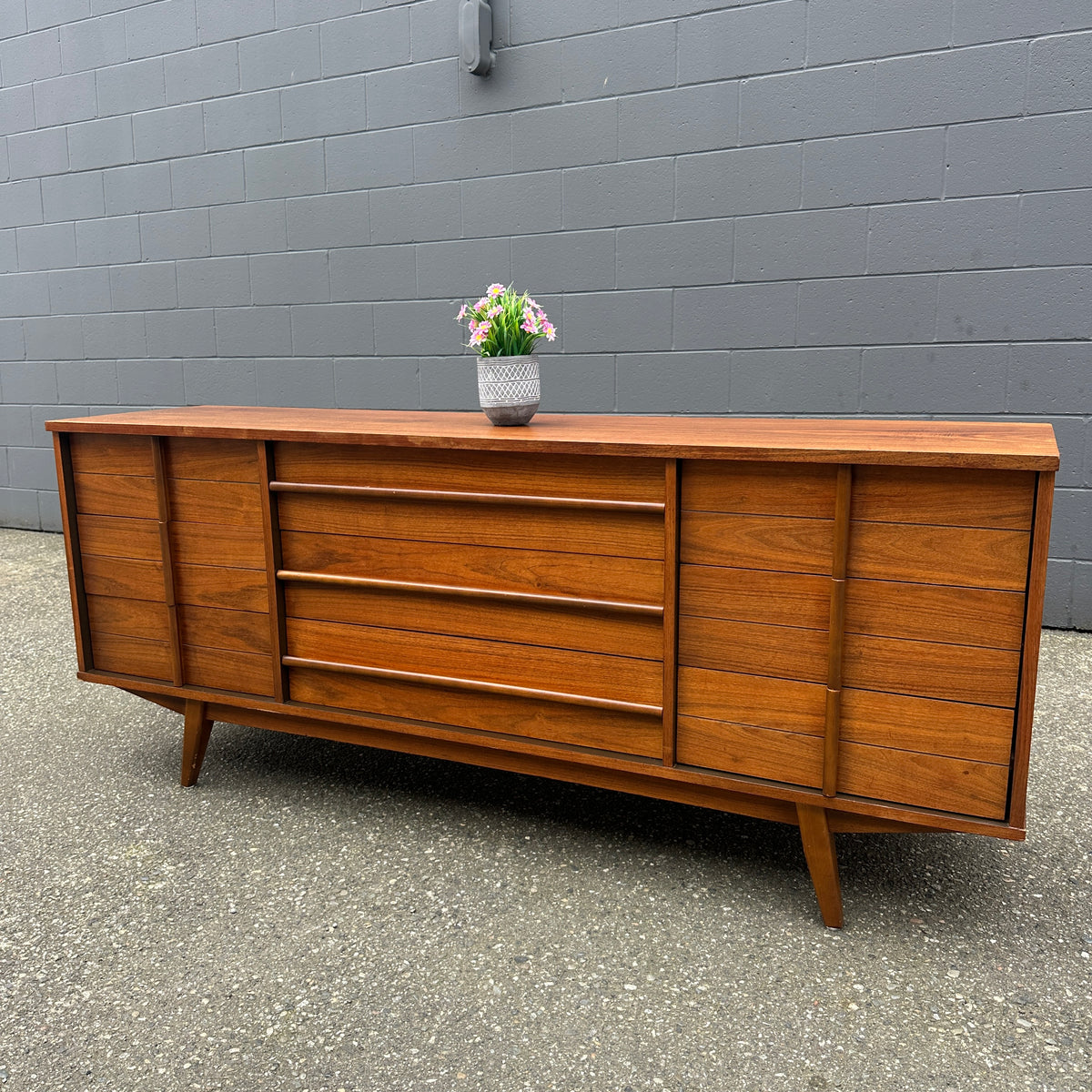 Mid-Century Walnut Credenza
