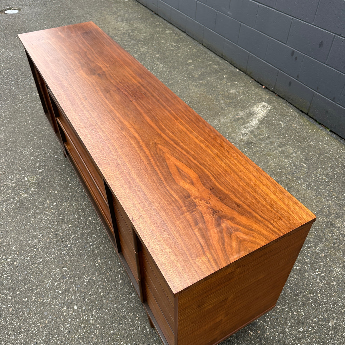 Mid-Century Walnut Credenza