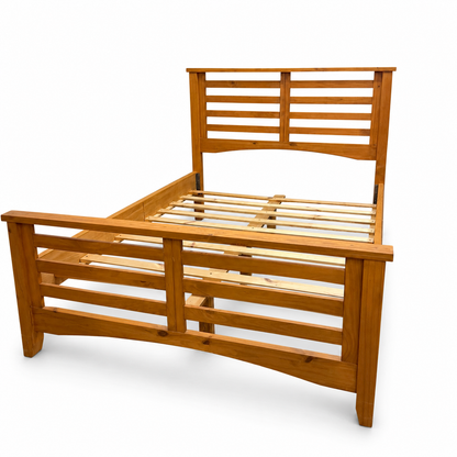 Solid Wood Full/Double Bed by Mako