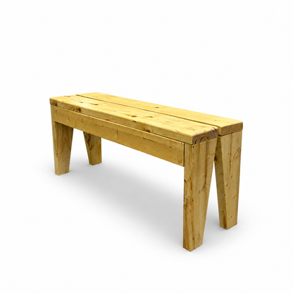Pine Slab Solid Wood Bench