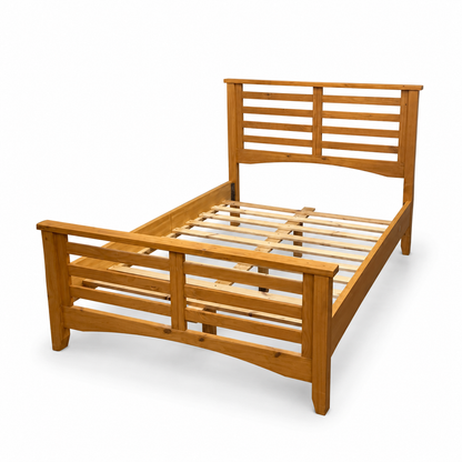 Solid Wood Full/Double Bed by Mako