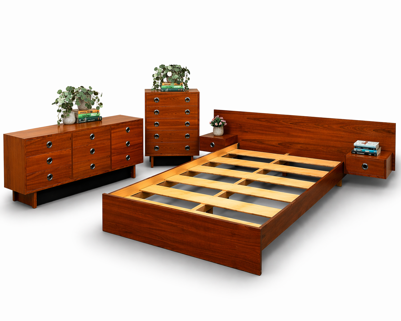 Mid-Century Modern Teak COMPLETE Bedroom Set