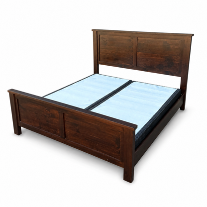 Solid Wood King Bed with Box Springs