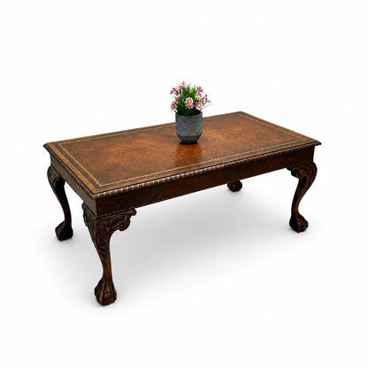 Vintage British Style Mahogany Coffee Table