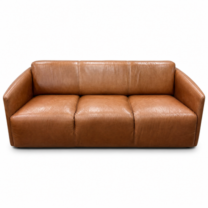 Nicoletti Leather Italian Couch