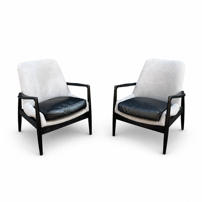 Danish Inspired Reynolds Accent Chairs (x2)