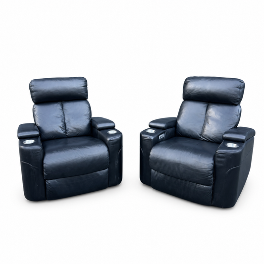 Black Power Theatre Recliner Chair (set of 2)