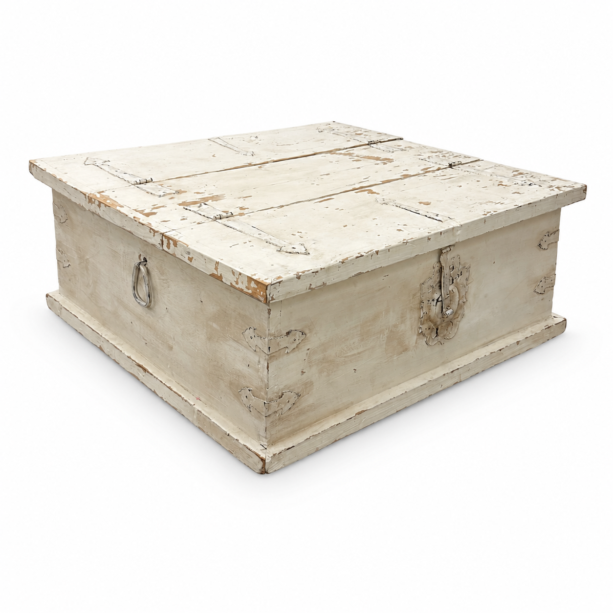 White Shabby Chic Wood Coffee Table