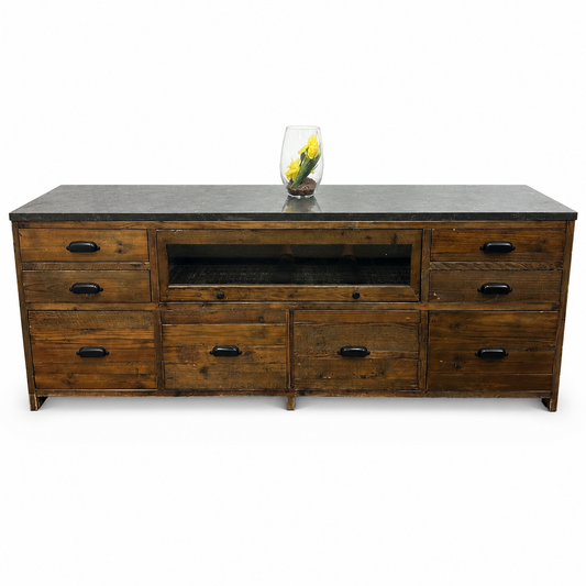 Crate & Barrel Bluestone Reclaimed Wood Media Console